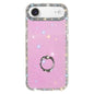 Rhinestone Ring Holder Dual-side IMD PC Hybrid TPU Phone Case, For iPhone 17 Pro Max, For iPhone 17 Pro, For iPhone 17, For iPhone Air