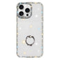 Rhinestone Ring Holder Dual-side IMD PC Hybrid TPU Phone Case, For iPhone 16 Pro Max, For iPhone 16 Pro, For iPhone 16 Plus, For iPhone 16