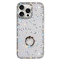 Rhinestone Ring Holder Dual-side IMD PC Hybrid TPU Phone Case, For iPhone 15 Pro Max, For iPhone 15 Pro, For iPhone 15, For iPhone 14