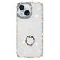Rhinestone Ring Holder Dual-side IMD PC Hybrid TPU Phone Case, For iPhone 15 Pro Max, For iPhone 15 Pro, For iPhone 15, For iPhone 14