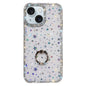 Rhinestone Ring Holder Dual-side IMD PC Hybrid TPU Phone Case, For iPhone 15 Pro Max, For iPhone 15 Pro, For iPhone 15, For iPhone 14