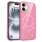 Clear Glitter Magnetic PC Hybrid TPU Phone Case, For iPhone 17 Pro Max, For iPhone 17 Pro, For iPhone 17, For iPhone Air, For iPhone 16 Pro Max, For iPhone 16 Pro, For iPhone 16 Plus, For iPhone 16