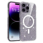 Clear Glitter Magnetic PC Hybrid TPU Phone Case, For iPhone 15 Pro Max, For iPhone 15 Pro, For iPhone 15 Plus / 14 Plus, For iPhone 15, For iPhone 14 / 13, For iPhone 14 Pro, For iPhone 14 Pro Max, For iPhone 13 Pro Max