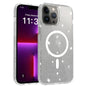 Clear Glitter Magnetic PC Hybrid TPU Phone Case, For iPhone 15 Pro Max, For iPhone 15 Pro, For iPhone 15 Plus / 14 Plus, For iPhone 15, For iPhone 14 / 13, For iPhone 14 Pro, For iPhone 14 Pro Max, For iPhone 13 Pro Max