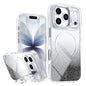 Glitter Gradient Magnetic Lens Frame Holder Phone Case, For iPhone 17e / 16e, For iPhone 17 Pro Max, For iPhone 17 Pro, For iPhone 17