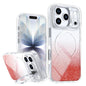 Glitter Gradient Magnetic Lens Frame Holder Phone Case, For iPhone 17e / 16e, For iPhone 17 Pro Max, For iPhone 17 Pro, For iPhone 17