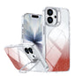 Glitter Gradient Magnetic Lens Frame Holder Phone Case, For iPhone 17e / 16e, For iPhone 17 Pro Max, For iPhone 17 Pro, For iPhone 17