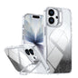 Glitter Gradient Magnetic Lens Frame Holder Phone Case, For iPhone 17e / 16e, For iPhone 17 Pro Max, For iPhone 17 Pro, For iPhone 17