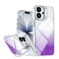 Glitter Gradient Magnetic Lens Frame Holder Phone Case, For iPhone 17e / 16e, For iPhone 17 Pro Max, For iPhone 17 Pro, For iPhone 17