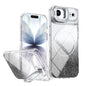 Glitter Gradient Magnetic Lens Frame Holder Phone Case, For iPhone Air, For iPhone 16 Pro Max, For iPhone 16 Pro, For iPhone 16 Plus