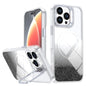 Glitter Gradient Magnetic Lens Frame Holder Phone Case, For iPhone Air, For iPhone 16 Pro Max, For iPhone 16 Pro, For iPhone 16 Plus