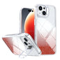 Glitter Gradient Magnetic Lens Frame Holder Phone Case, For iPhone 16, For iPhone 15 Pro Max, For iPhone 15 Pro, For iPhone 15 Plus