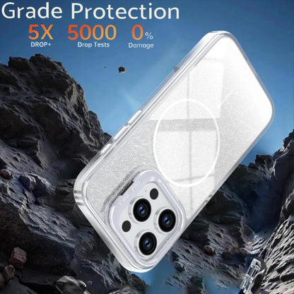 Glitter Gradient Magnetic Lens Frame Holder Phone Case, For iPhone 14 Pro Max, For iPhone 13 Pro Max, For iPhone 13 Pro