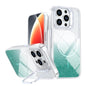 Glitter Gradient Magnetic Lens Frame Holder Phone Case, For iPhone 14 Pro Max, For iPhone 13 Pro Max, For iPhone 13 Pro