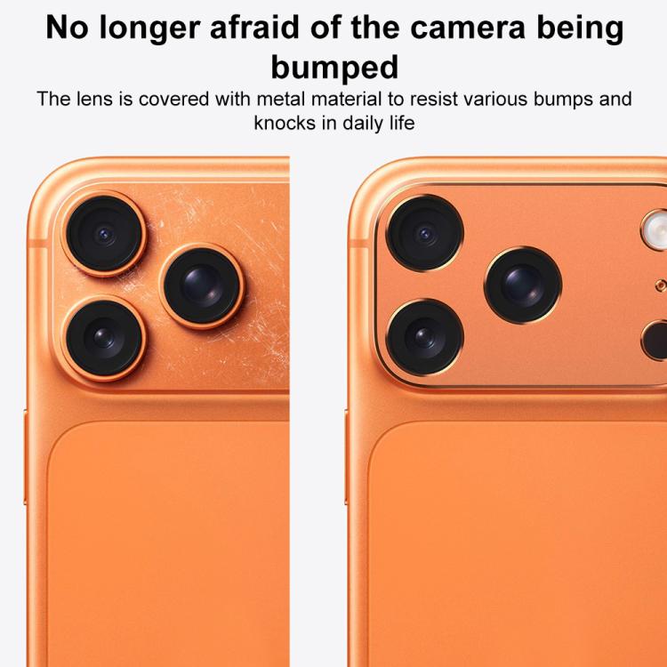 XDcase Metal Flat & Hollow Camera Lens Protector, For iPhone 17