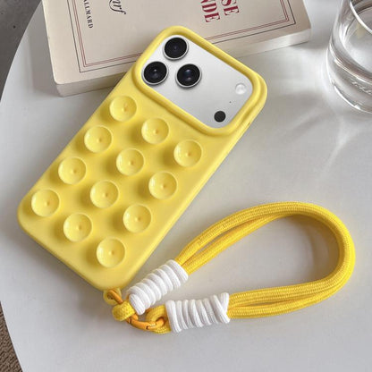 Simple Suction Cup Silicone Phone Case with Lanyard, For iPhone 17 Pro Max, For iPhone 17 Pro, For iPhone 17, For iPhone Air