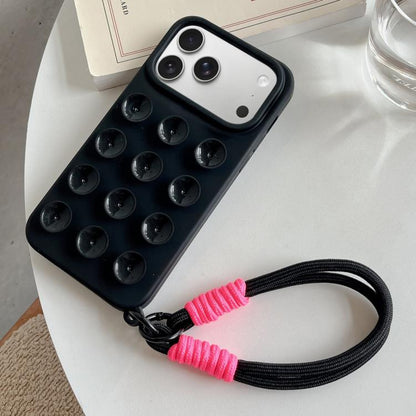 Simple Suction Cup Silicone Phone Case with Lanyard, For iPhone 17 Pro Max, For iPhone 17 Pro, For iPhone 17, For iPhone Air