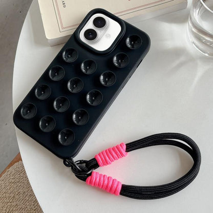 Simple Suction Cup Silicone Phone Case with Lanyard, For iPhone 17 Pro Max, For iPhone 17 Pro, For iPhone 17, For iPhone Air