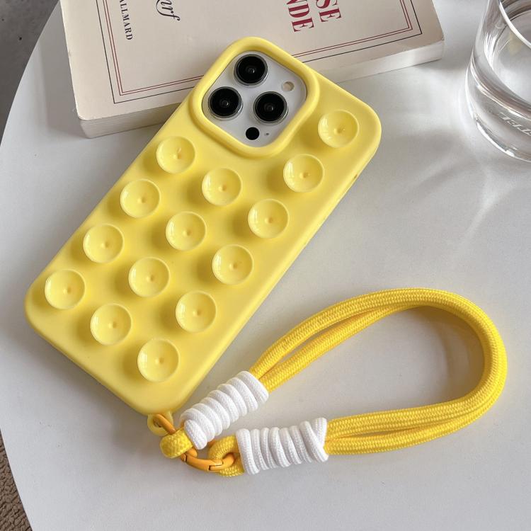 Simple Suction Cup Silicone Phone Case with Lanyard, For iPhone 16 Pro Max, For iPhone 16 Pro, For iPhone 16 Plus, For iPhone 16