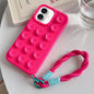 Simple Suction Cup Silicone Phone Case with Lanyard, For iPhone 16 Pro Max, For iPhone 16 Pro, For iPhone 16 Plus, For iPhone 16