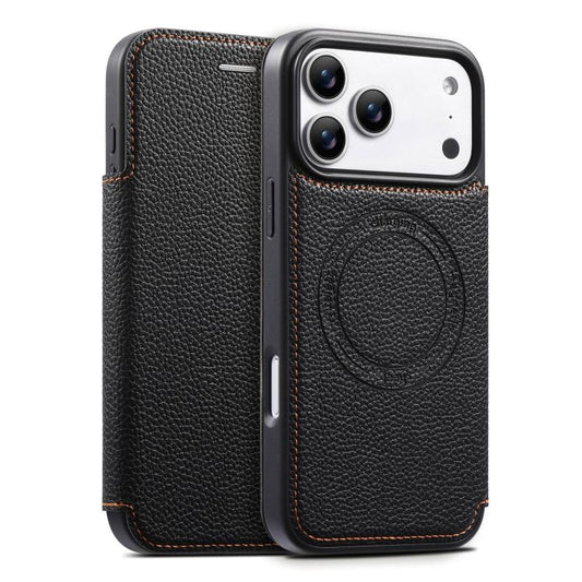 ESEBLE Ultra-thin Card Slot Magnetic Vegan Leather Phone Case, For iPhone 17 Pro Max, For iPhone 17 Pro, For iPhone 17, For iPhone Air