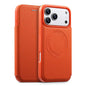 ESEBLE Ultra-thin Card Slot Magnetic Vegan Leather Phone Case, For iPhone 17 Pro Max, For iPhone 17 Pro, For iPhone 17, For iPhone Air