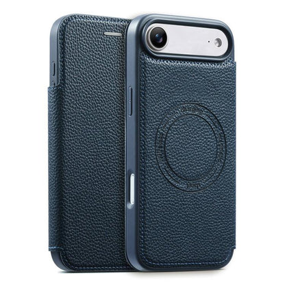 ESEBLE Ultra-thin Card Slot Magnetic Vegan Leather Phone Case, For iPhone 17 Pro Max, For iPhone 17 Pro, For iPhone 17, For iPhone Air