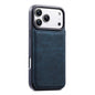 ESEBLE Retro Texture Double Buckle Card Slot Phone Case, For iPhone 17e / 16e, For iPhone 17 Pro Max, For iPhone 17 Pro, For iPhone 17, For iPhone Air, For iPhone 16 Pro Max, For iPhone 16 Pro, For iPhone 16