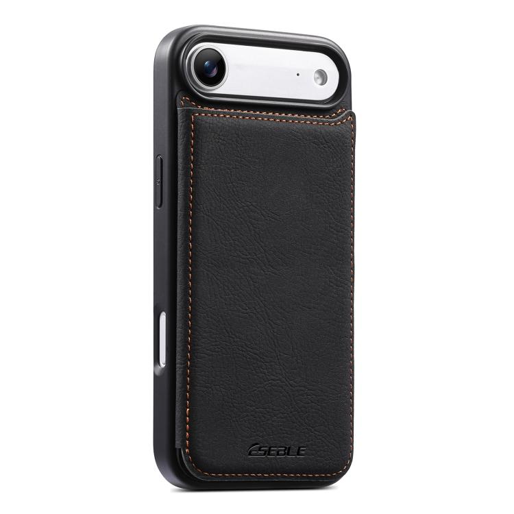 ESEBLE Retro Texture Double Buckle Card Slot Phone Case, For iPhone 17e / 16e, For iPhone 17 Pro Max, For iPhone 17 Pro, For iPhone 17, For iPhone Air, For iPhone 16 Pro Max, For iPhone 16 Pro, For iPhone 16