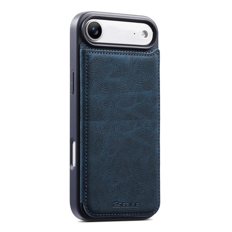 ESEBLE Retro Texture Double Buckle Card Slot Phone Case, For iPhone 17e / 16e, For iPhone 17 Pro Max, For iPhone 17 Pro, For iPhone 17, For iPhone Air, For iPhone 16 Pro Max, For iPhone 16 Pro, For iPhone 16