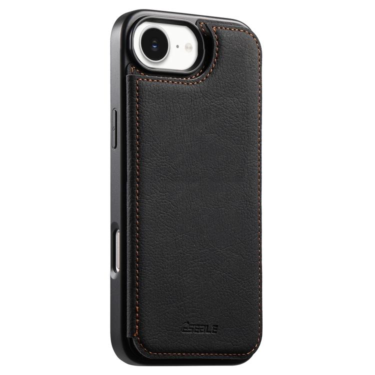 ESEBLE Retro Texture Double Buckle Card Slot Phone Case, For iPhone 17e / 16e, For iPhone 17 Pro Max, For iPhone 17 Pro, For iPhone 17, For iPhone Air, For iPhone 16 Pro Max, For iPhone 16 Pro, For iPhone 16