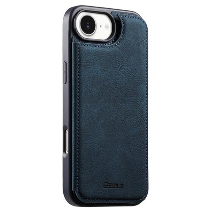 ESEBLE Retro Texture Double Buckle Card Slot Phone Case, For iPhone 17e / 16e, For iPhone 17 Pro Max, For iPhone 17 Pro, For iPhone 17, For iPhone Air, For iPhone 16 Pro Max, For iPhone 16 Pro, For iPhone 16