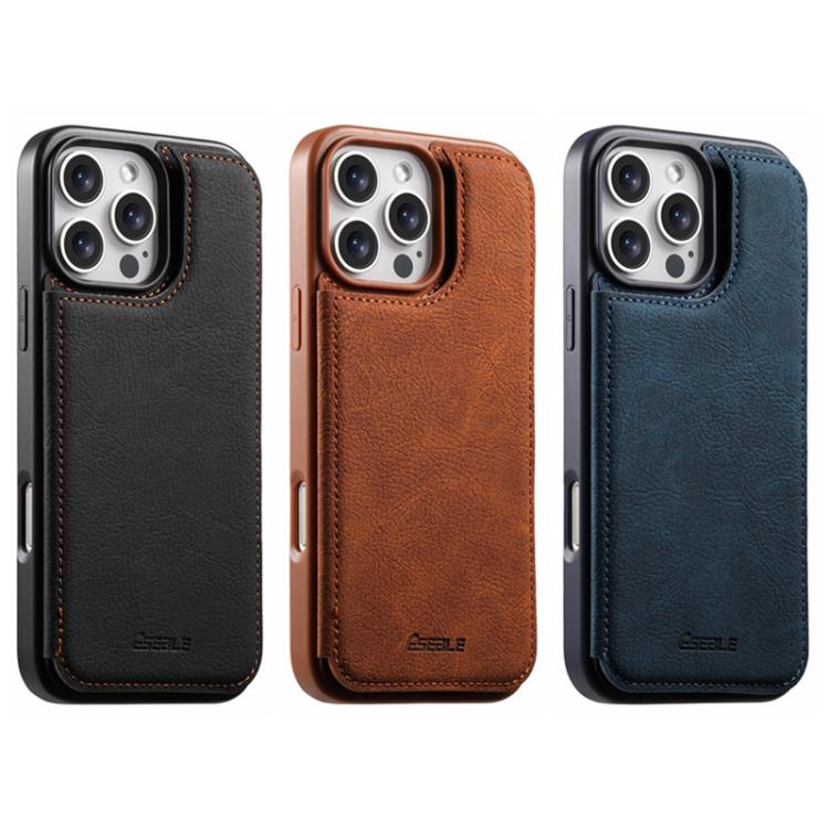 ESEBLE Retro Texture Double Buckle Card Slot Phone Case, For iPhone 15 Pro Max, For iPhone 15 Pro, For iPhone 15, For iPhone 14 / 13, For iPhone 14 Pro, For iPhone 14 Pro Max, For iPhone 13 Pro Max, For iPhone 13 Pro