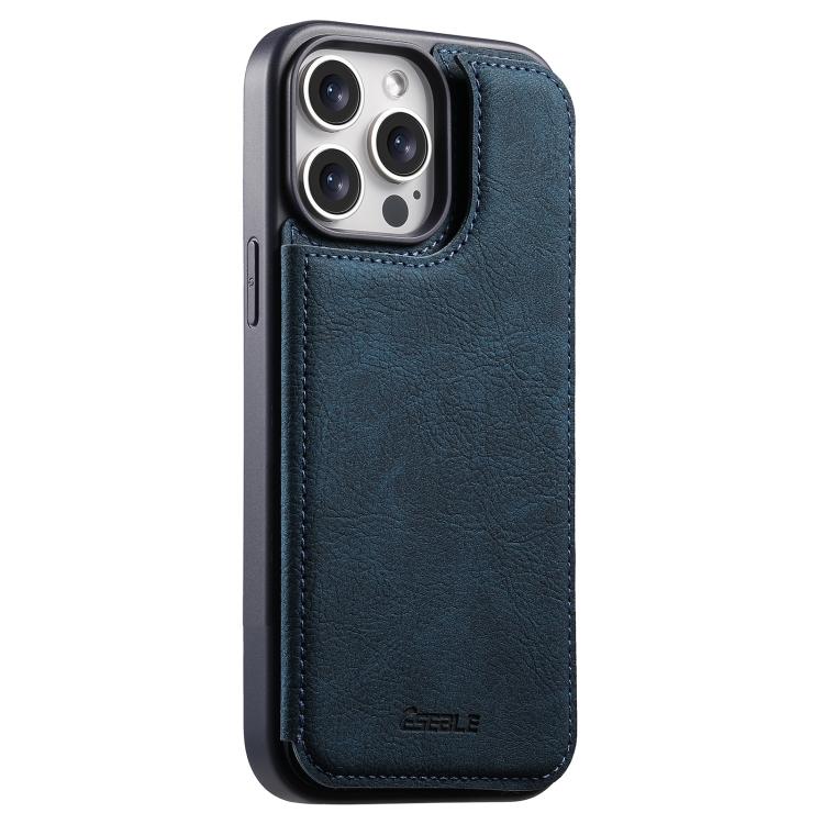 ESEBLE Retro Texture Double Buckle Card Slot Phone Case, For iPhone 15 Pro Max, For iPhone 15 Pro, For iPhone 15, For iPhone 14 / 13, For iPhone 14 Pro, For iPhone 14 Pro Max, For iPhone 13 Pro Max, For iPhone 13 Pro