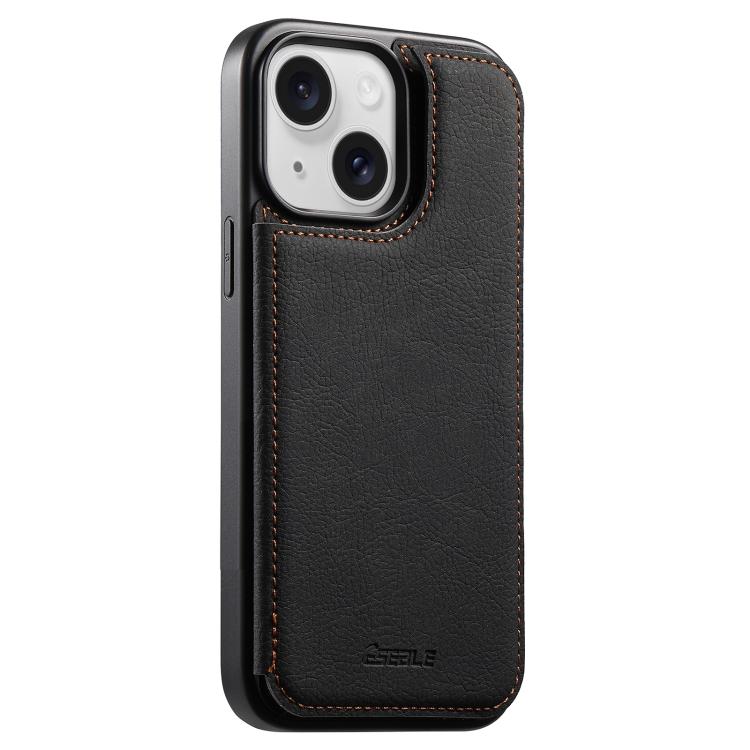ESEBLE Retro Texture Double Buckle Card Slot Phone Case, For iPhone 15 Pro Max, For iPhone 15 Pro, For iPhone 15, For iPhone 14 / 13, For iPhone 14 Pro, For iPhone 14 Pro Max, For iPhone 13 Pro Max, For iPhone 13 Pro
