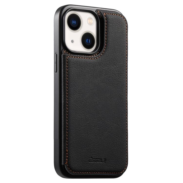 ESEBLE Retro Texture Double Buckle Card Slot Phone Case, For iPhone 15 Pro Max, For iPhone 15 Pro, For iPhone 15, For iPhone 14 / 13, For iPhone 14 Pro, For iPhone 14 Pro Max, For iPhone 13 Pro Max, For iPhone 13 Pro