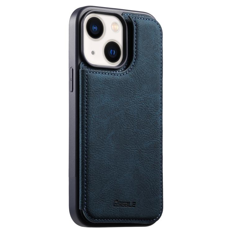 ESEBLE Retro Texture Double Buckle Card Slot Phone Case, For iPhone 15 Pro Max, For iPhone 15 Pro, For iPhone 15, For iPhone 14 / 13, For iPhone 14 Pro, For iPhone 14 Pro Max, For iPhone 13 Pro Max, For iPhone 13 Pro