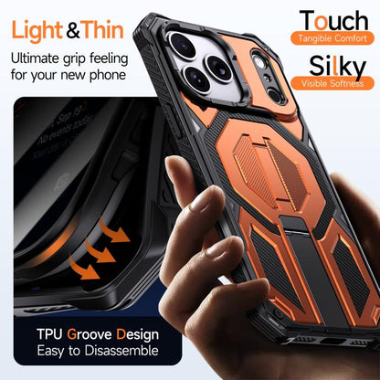 Hidden Metal Holder Magnetic Shockproof Phone Case, For iPhone 17 Pro Max, For iPhone 17 Pro, For iPhone 17, For iPhone Air