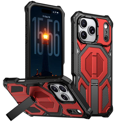 Hidden Metal Holder Magnetic Shockproof Phone Case, For iPhone 17 Pro Max, For iPhone 17 Pro, For iPhone 17, For iPhone Air