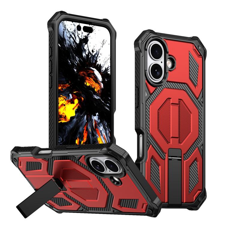 Hidden Metal Holder Magnetic Shockproof Phone Case, For iPhone 17 Pro Max, For iPhone 17 Pro, For iPhone 17, For iPhone Air