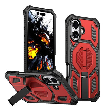 Hidden Metal Holder Magnetic Shockproof Phone Case, For iPhone 17 Pro Max, For iPhone 17 Pro, For iPhone 17, For iPhone Air