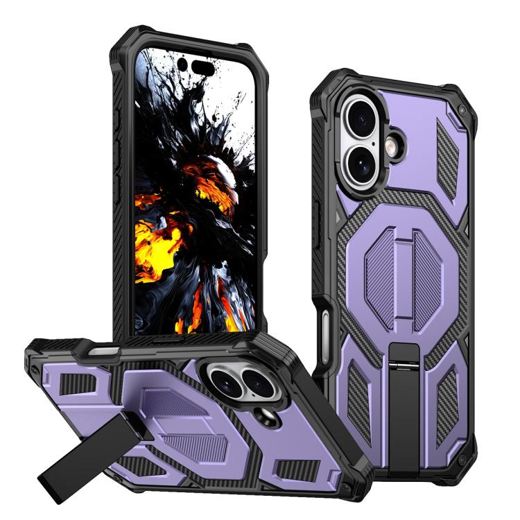 Hidden Metal Holder Magnetic Shockproof Phone Case, For iPhone 17 Pro Max, For iPhone 17 Pro, For iPhone 17, For iPhone Air