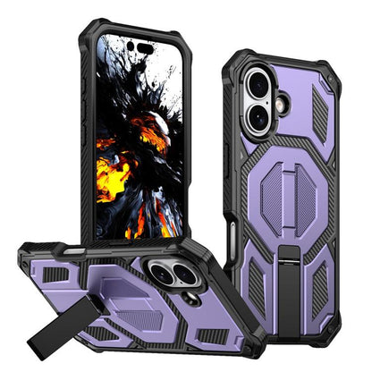 Hidden Metal Holder Magnetic Shockproof Phone Case, For iPhone 17 Pro Max, For iPhone 17 Pro, For iPhone 17, For iPhone Air