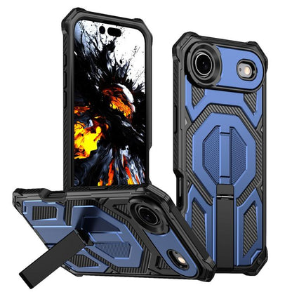 Hidden Metal Holder Magnetic Shockproof Phone Case, For iPhone 17 Pro Max, For iPhone 17 Pro, For iPhone 17, For iPhone Air
