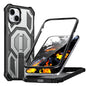 Hidden Metal Holder Magnetic Shockproof Phone Case, For iPhone 15 Pro Max, For iPhone 15 Pro, For iPhone 15 Plus / 14 Plus, For iPhone 15