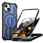 Hidden Metal Holder Magnetic Shockproof Phone Case, For iPhone 15 Pro Max, For iPhone 15 Pro, For iPhone 15 Plus / 14 Plus, For iPhone 15