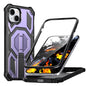 Hidden Metal Holder Magnetic Shockproof Phone Case, For iPhone 15 Pro Max, For iPhone 15 Pro, For iPhone 15 Plus / 14 Plus, For iPhone 15