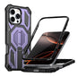Hidden Metal Holder Magnetic Shockproof Phone Case, For iPhone 16 Pro Max, For iPhone 16 Pro, For iPhone 16 Plus, For iPhone 16
