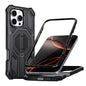 Hidden Metal Holder Magnetic Shockproof Phone Case, For iPhone 16 Pro Max, For iPhone 16 Pro, For iPhone 16 Plus, For iPhone 16