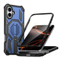 Hidden Metal Holder Magnetic Shockproof Phone Case, For iPhone 16 Pro Max, For iPhone 16 Pro, For iPhone 16 Plus, For iPhone 16